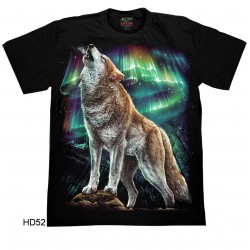 T-Shirt HD52 Wolf mit...